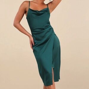 Lulus Emerald Green Midi Dress